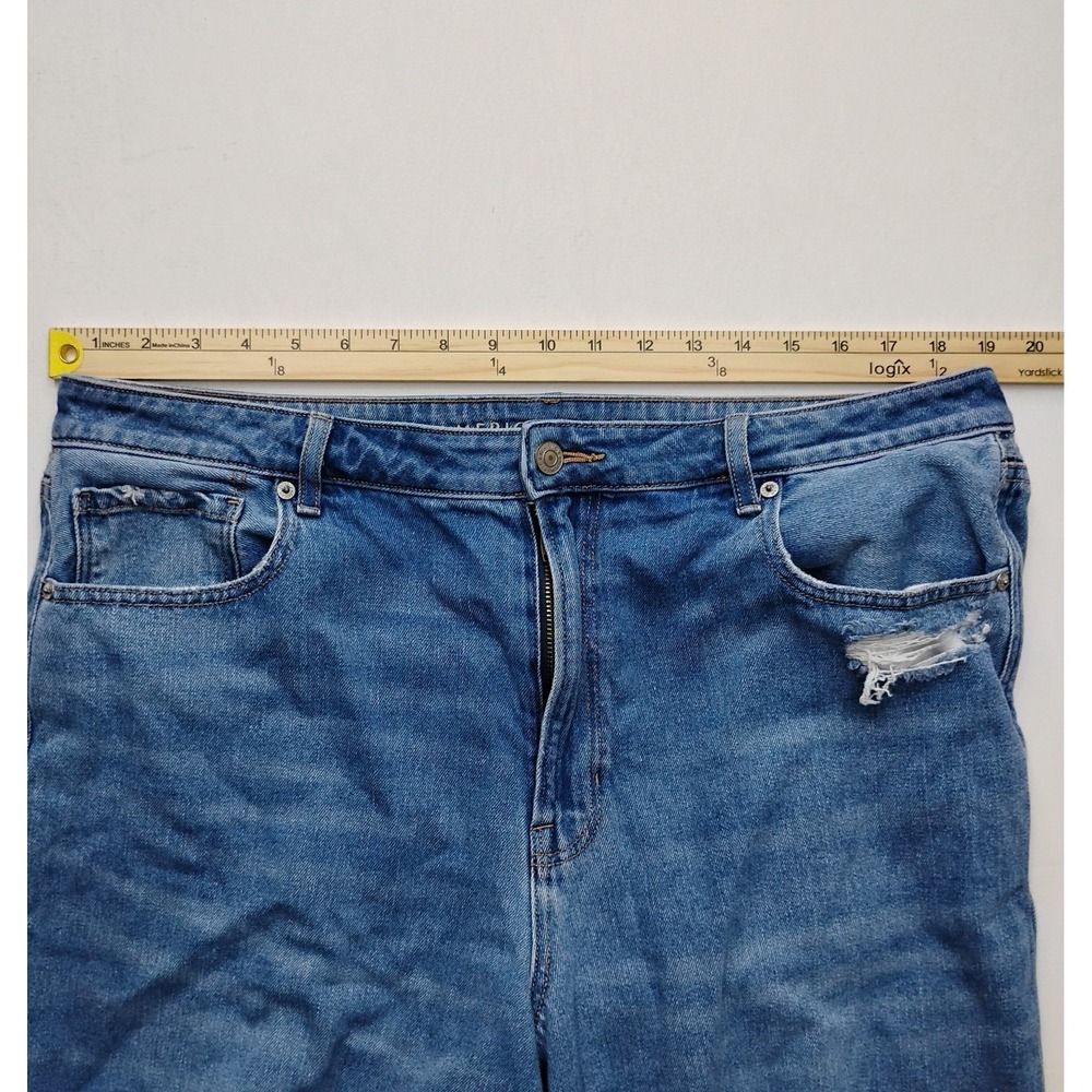 American Eagle Mom Jean Next Level Stretch Womens 18 Blue Denim High Rise 38x28 - Picture 10 of 12
